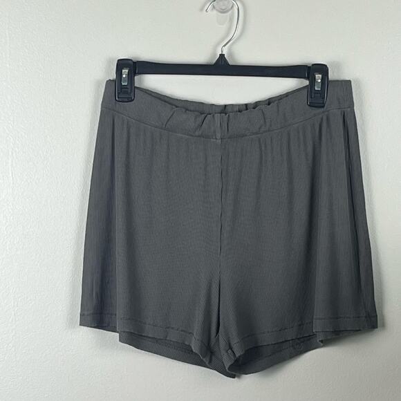 Skims Gray Ribbed Boxers Size Medium - Picture 2 of 10